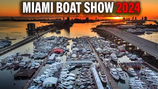 No te pierdas este video Miami Boat Show 2024 Recorrido completo primer dia [upl. by Bertolde]