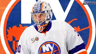 New York Islanders Ilya Sorokin RETURNS to Practice [upl. by Genevieve]