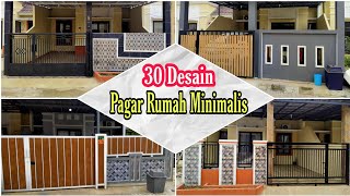 30 Desain Pagar Rumah Minimalis  Modern dan Keren 👍 [upl. by Abrahan]