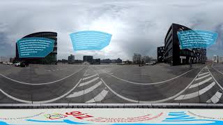 Bicycle Snake Bridge Copenhagen Denmark [upl. by Aihsatan]