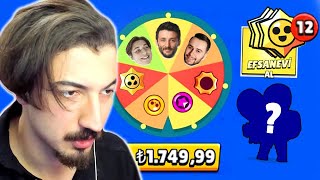 Youtuber ÇARKI ile CEZALI EFSANEVİ KUTU AÇILIMI Brawl Stars [upl. by Inalem]