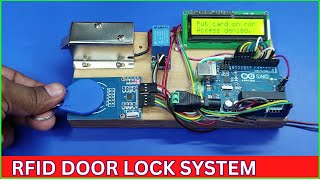 how to make rfid door lock using arduino  how to make rfid door lock project [upl. by Ennovihc]