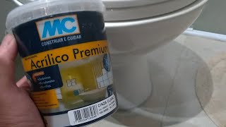 Como Aplicar Rejunte Acrílico PREMIUM no Vaso Sanitário  Acabe Com o Mau Cheiro e Vazamentos [upl. by Auohc214]