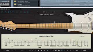 Malmsteen  Molto Arpeggiosa Arpeggios From Hell Backing Track [upl. by Akinaj]