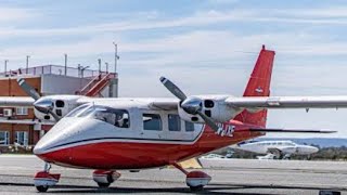 Partenavia P68 takeoff at Jandakot airport [upl. by Ecnarepmet931]