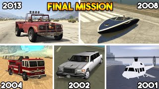 FINAL MISSION CHASE VEHICLE FROM EVERY GTA GAME FROM GTA 5 GTA 4 GTA SAN GTA VC GTA 3 [upl. by Munsey]