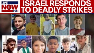 WATCH Israel responds to deadly Hezbollah strike that killed children  LiveNOW from FOX [upl. by Veneaux]