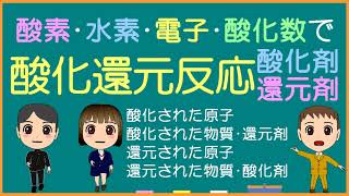 【化学基礎】酸化還元反応･酸化剤･還元剤【モル学園】酸素･水素･電子･酸化数による定義で説明！ [upl. by O'Carroll]