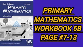 New syllabus primary mathematics workbook 5b page 713  workbook 5b second edition oxfordgrade 5 [upl. by Imled]