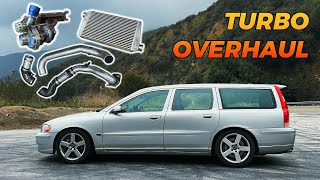 Replacing the ENTIRE TURBO SYSTEM on My Cheap Volvo V70R [upl. by Malinin]