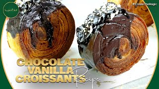 Delicious Chocolate Vanilla Croissants Recipe  StepbyStep Guide by SuperChef [upl. by Anyela]