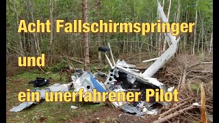 Acht Fallschirmspringer und ein unerfahrener Pilot [upl. by Anhpad30]