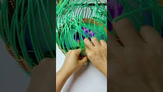 How to weave basket with rattan diy handmade [upl. by Dielu]