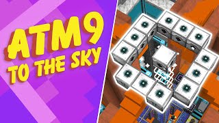 All The Mods 9 To The Sky EP20 Laser Drill Modium Ore Automation [upl. by Dnomsed]