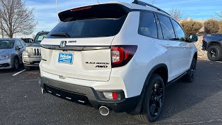 2024 Honda Passport Black Edition  Platinum White Pearl  Walkaround [upl. by Arded181]