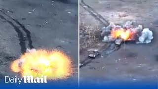 Ukraine devastate a Russian armoured attack on the town of Kupyansk [upl. by Coshow176]