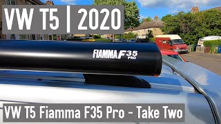 Fitting a Fiamma F35 Pro Awning on a VW T5  Take 2 [upl. by April]