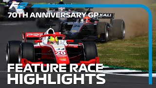 F2 Feature Race Highlights  70th Anniversary Grand Prix [upl. by Thrift37]