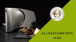 Elektrischer Allesschneider AS 200  Brotschneidemaschine  Steba Elektrogeräte [upl. by Ciccia]