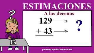 Estimaciones de sumas restas y multiplicaciones super fácil [upl. by Noneek]