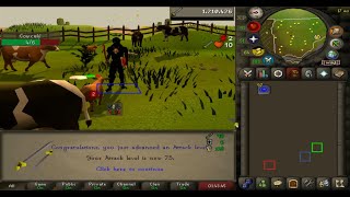 OSRS  75 Attack Pure RSTeaBooks OldSchoolRuneScape osrs [upl. by Aliber]