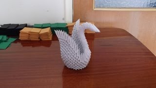 HOW TO MAKE 3D ORIGAMI SWAN 2  DIY Paper Craft Swan  Razcapapercraft 5 [upl. by Latin]