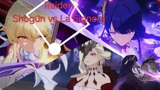 Raiden sogun VS signora  gensin impact [upl. by Rudy400]