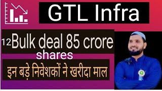 GTL Infra share good news today👍GTL Infra Bulk Deal😱GTL Infra Share Latest News Today gtlinfradeal [upl. by Kindig]