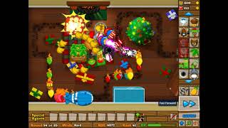 Bloons Tower Defense 5 Hearthside Hard Mode Pass 100 Life [upl. by Marquet]