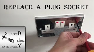 How to safely replace an electrical wall socket UK plug socket [upl. by Hazeghi]