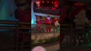 Watch These Disney Characters Incredibles and Inside Out Stun at Disneyland [upl. by Malti]