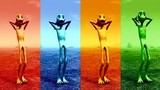 Alien dance VS Funny alien VS Dame tu cosita VS Funny alien dance VS Green alien dance VS Dance song [upl. by Suiluj]