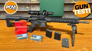 GUN TEST Schmeisser SP15 straightpull AR15 carbine [upl. by Ycnan]