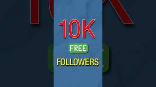 10K FREE FOLLOWERS 🤩  Instagram per Followers Kaise Badhae  shorts [upl. by Seabrooke]