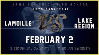 Lamoille vs Lake Region  JVV High School Boys Basketball 🏀 2224 [upl. by Akoek]