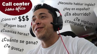 ¡Así es trabajar desde casa en un call center bilingue  ¿cuánto se gana [upl. by Damarra765]