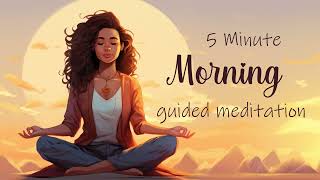 5 Minute Morning Meditation for a Magical Day full of Golden Light [upl. by Quent]