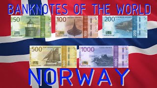 Banknotes of the World  Norway Norwegian krone [upl. by Mehetabel735]