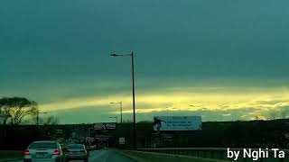 A view of Cumulonimbus and Nimbostratus Clouds from the Passyunk Ave Bridge [upl. by Odragde]