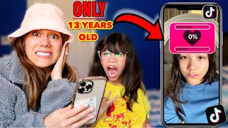 8 YEAR OLD REACTS TO SISTERS TIK TOKS EXPOSED  Familia Diamond [upl. by Aenneea706]