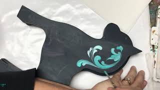 Norwegian Rosemaling Fjord horse part 1 Rosemaling painting with Art of Lise  ASMRpanemic therapy [upl. by Skip]