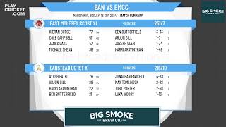 Banstead CC 1st XI v East Molesey CC 1st XI [upl. by Hnirt]