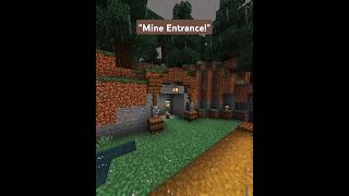 quotQuick And Easy MINE Entrance In Minecraftquot [upl. by Seamus]