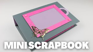 MINI SCRAPBOOK ALBUM  SCRAPBOOK IDEAS [upl. by Hadlee]