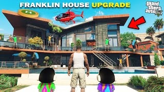 GTA 5  Franklin Shinchan amp Pinchan New Helipad In Ultimate Luxury House Upgrade GTA 5 [upl. by Allare]