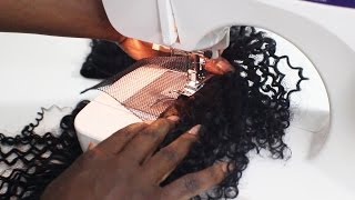 Tapered TWA Half Wig Series The Sewing Machine Method [upl. by Patrick616]