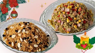 🤑ARROZ NAVIDEÑO ✌️DOS FORMAS de hacerlo✌️ 100 porciones para VENDER ❤️ [upl. by Breanne910]