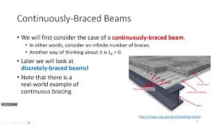 CE 414 Lecture 32 Analysis of ContinuouslyBraced Beams 20240329 [upl. by Marielle]