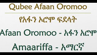 Qubee Afaan Oromoo [upl. by Ynnad797]