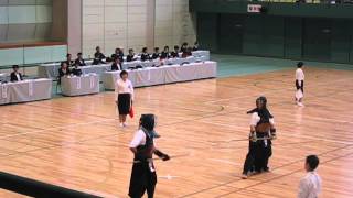 2012 All Japan Naginata Championship Mens Shiai 2  14 [upl. by Yalcrab]